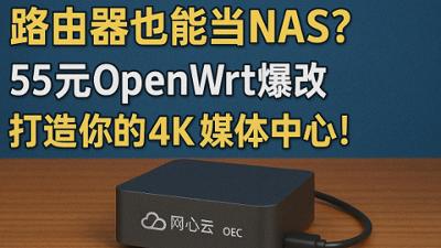 55元OpenWrt爆改，打造你的4K媒体中心！